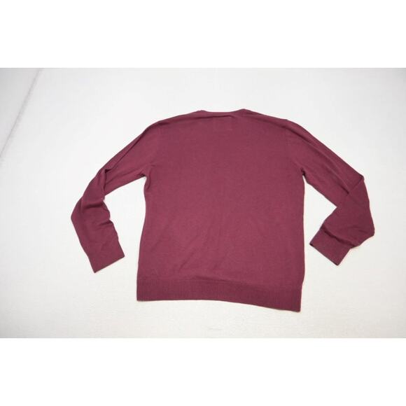 Hollister V Neck Sweater Burgundy Casual Prep Pull Over Mens Sz XL - Picture 8 of 8